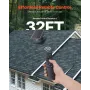 Roof Attic Exhaust Fan, 42W Smart Solar Roof Ventilation Fan with Thermostat, Remote Control, 2800 CFM Airflow Built-in Brushles
