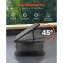 Roof Attic Exhaust Fan, 42W Smart Solar Roof Ventilation Fan with Thermostat, Remote Control, 2800 CFM Airflow Built-in Brushles