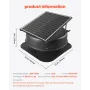 Solcelledrevet loftsudsugningsventilator 42W med smart