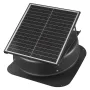 Roof Attic Exhaust Fan, 42W Smart Solar Roof Ventilation Fan with Thermostat, Remote Control, 2800 CFM Airflow Built-in Brushles