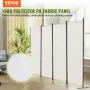 Room Divider, 4 Panel Room Dividers and Folding Privacy Screens, Fabric Partition Room Dividers for Office, Bedroom, Dining Room