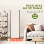 Room Divider, 4 Panel Room Dividers and Folding Privacy Screens, Fabric Partition Room Dividers for Office, Bedroom, Dining Room