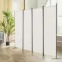 Room divider 4-panel foldning privatlivsskærm stof partition
