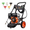 Gas Pressure Washer 3950 PSI 10L/min 2.6 GPM with 5 Nozzle Set for Cars