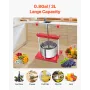 0.8 Gal/3L Fruit Wine Press, 2 Stainless Steel Barrels, Manual Juice Maker, Cider Apple Grape Tincture Honey Olive Oil Making Pr