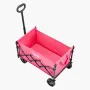 Collapsible Wagon Carts, 120L & 225LBS Folding Wagons with All-Terrain Wheels, Heavy Duty Outdoor Utility Cart with Adjustable H