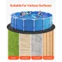 18ft Round Pool Liner Pad, Pool Liner Pad for Above Ground Swimming Pools, Pool-Mat Prevents Punctures, Recycled Geotextile Mate