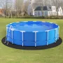 18ft Round Pool Liner Pad, Pool Liner Pad for Above Ground Swimming Pools, Pool-Mat Prevents Punctures, Recycled Geotextile Mate