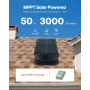 Solcelledrevet loftsudsugningsventilator 50W med smart