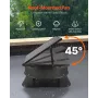 Roof Attic Exhaust Fan, 50W Smart Solar Roof Ventilation Fan with Thermostat, Remote Control, 3000 CFM Airflow Built-in Smoke Se