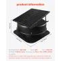 Roof Attic Exhaust Fan, 50W Smart Solar Roof Ventilation Fan with Thermostat, Remote Control, 3000 CFM Airflow Built-in Smoke Se