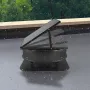 Roof Attic Exhaust Fan, 50W Smart Solar Roof Ventilation Fan with Thermostat, Remote Control, 3000 CFM Airflow Built-in Smoke Se