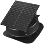 Roof Attic Exhaust Fan, 50W Smart Solar Roof Ventilation Fan with Thermostat, Remote Control, 3000 CFM Airflow Built-in Smoke Se