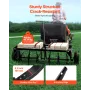 Tow Behind Plug Aerator, 40-Inch Tow Behind Lawn Plug Aerator with Universal Hitch, Pull Behind Aerator with Iron Spikes Alterna