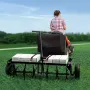 40 "TOW bag Plug Aerator med universal hitch græsplæne