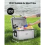 Portable Cooler, 26 QT Hard Cooler with Ice Retention, Heavy-Duty Handles and Strap, Lightweight Rigid Material Insulated Portab