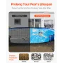 Oval Pool Liner Pad, 12 x 24 ft Pool Liner Pad for Above Ground Swimming Pools, Extra-Thick Pool Mat, Prevents Punctures, Recycl