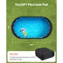 12x24 ft oval poolforingspude til overjordisk pools tunge