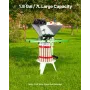 1.8 Gal/7L Fruit and Apple Crusher, Large Manual Grinder, Stainless Steel Fruit Scratter Pulper for Wine Cider Apple Grape Press