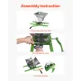 1.8 Gal/7L Fruit and Apple Crusher, Large Manual Grinder, Stainless Steel Fruit Scratter Pulper for Wine Cider Apple Grape Press