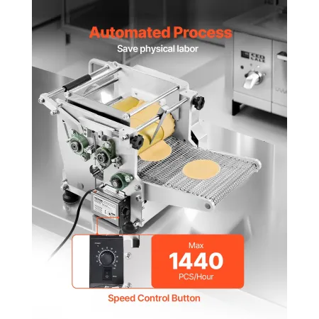 Electric Tortilla Maker, 5.5 Inch Diameter Automatic Corn Tortilla Making Machine with Non-Stick Coating, Electric Chapatti Mach
