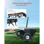 Tow Behind Plug Aerator, 48-Inch Tow Behind Lawn Plug Aerator with Universal Hitch, Pull Behind Aerator with Iron Spikes Alterna