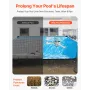 12x24ft rektangeling af poolforing Pad tungt poolmåtte