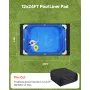 12x24ft rektangeling af poolforing Pad tungt poolmåtte