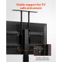 Motoriseret tv Lift Stand Mount Bracket med fjernbetjening til