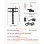 Motorized TV Lift Stand, 32-70 Inch, 120 lbs Max Load, Floor Mount, Supports Most VESA Patterns, Ideal for Offices, Living Rooms