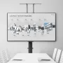 Motoriseret tv Lift Stand Mount Bracket med fjernbetjening til