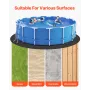 24ft Round Pool Liner Pad, Pool Liner Pad for Above Ground Swimming Pools, Extra-Thick Pool Mat, Prevents Punctures, Recycled Ge