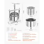 Frugtvin Press Manual Press til vinfremstilling 1,45 gal/5L