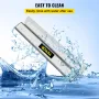Drywall Skimming Blade, 24inch Smoothing Knock-Down Knife, Stainless Steel Putty Knife Finishing Tool, High-Impact End Caps for 