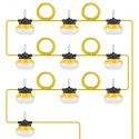 100FT Construction String Lights 100W 10000LM Connectable Waterproof