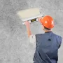 Drywall Skimming Blade, 24inch Smoothing Knock-Down Knife, Stainless Steel Putty Knife Finishing Tool, High-Impact End Caps for 