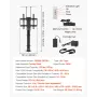 Motoriseret tv Lift Stand Mount Bracket 132 lbs belastning med