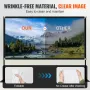 Outdoor Movie Screen w/ Stand, 381 cm Portable Movie Screen, 16:9 HD Wide Angle Outdoor Projector Screen, Front & Rear Projectio