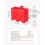 Ballast Box, 3-Point Category 1 Tractor Ballast of 800lbs Capacity, for 2 Inch Hitch Receiver, Heavy-Duty Steel 4.3 ft³ Large Vo