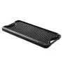 20x10 i reversibel grillbageplade Forkastet BBQ pan støbejern