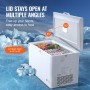 Chest Freezer 12.8 cu.ft / 345 L Large Deep Freezer & 4 Removable Baskets