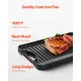 14x8.5 i reversibel grillgrillbagdel Forkastet BBQ pan