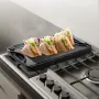 14x8.5 i reversibel grillgrillbagdel Forkastet BBQ pan