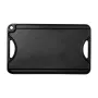 Reversible Grill/Griddle, 14x8.5 inch Pre-Seasoned Cast Iron Griddle, Portable Rectangular Pan with Handle, Family Cookware for 