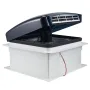 RV Vent Fan, 14 inch RV Roof Vent Fan 12V, Powerful 10-Speed Reversible Fan with Remote Control, Built-in Rain Cover, Power Top 