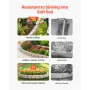 Faux Stone Landscape Edging, 46.8 x 3.9 in Realistic Lawn Edging, Flexible Brick-Sized Garden Edging Border with Anchoring Spike