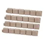 Faux Stone Landscape Edging, 46.8 x 3.9 in Realistic Lawn Edging, Flexible Brick-Sized Garden Edging Border with Anchoring Spike