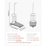 Bagagevogn 600 lbs 3 hjulet rustfrit stål finish Bellmans vogn
