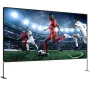Outdoor Movie Screen w/ Stand, 381 cm Portable Movie Screen, 16:9 HD Wide Angle Outdoor Projector Screen, Front & Rear Projectio