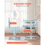 Kids Study Chair and Desk Set, Study Desk and Chair for Kids with Table Lamp, Adjustable Height & 0-40° Tilted Desktop Kids Desk